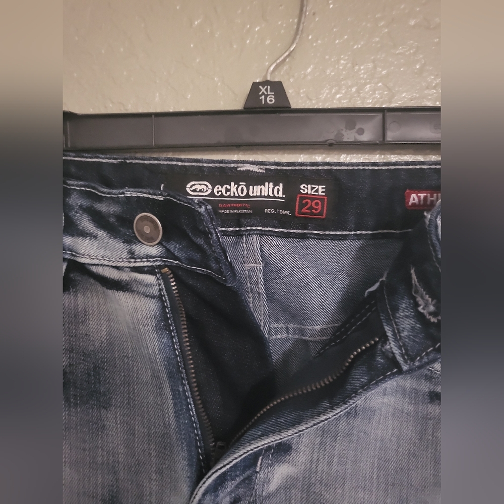 Ecko Unlimited Dark Wash Denim Pants - Picture 2 of 3